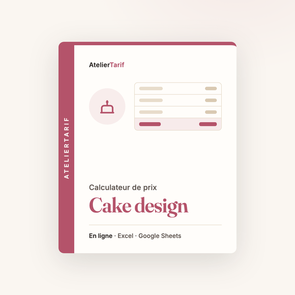 Calculateur Cake design complet : charges et frais compris