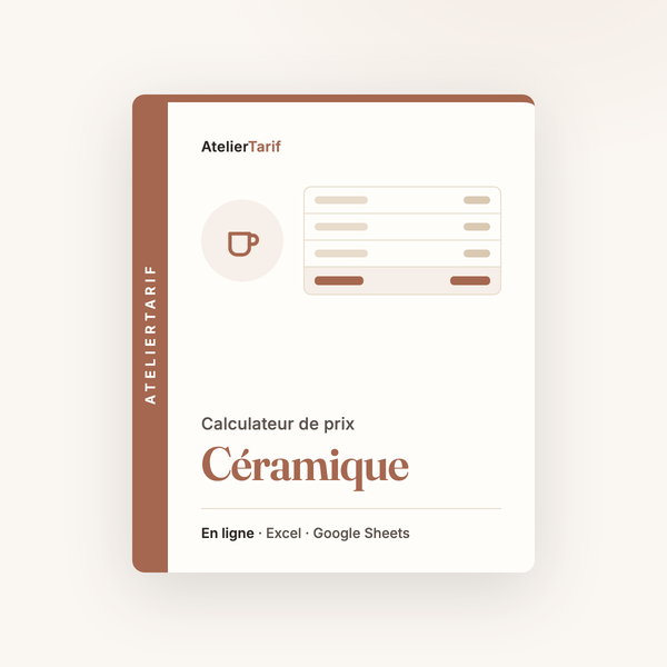 Calculateur Céramique complet : charges et frais compris