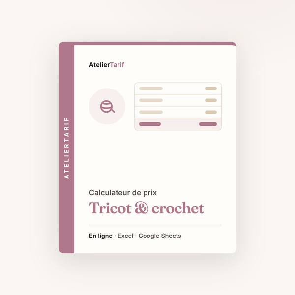 Calculateur Tricot et crochet complet : charges et frais compris